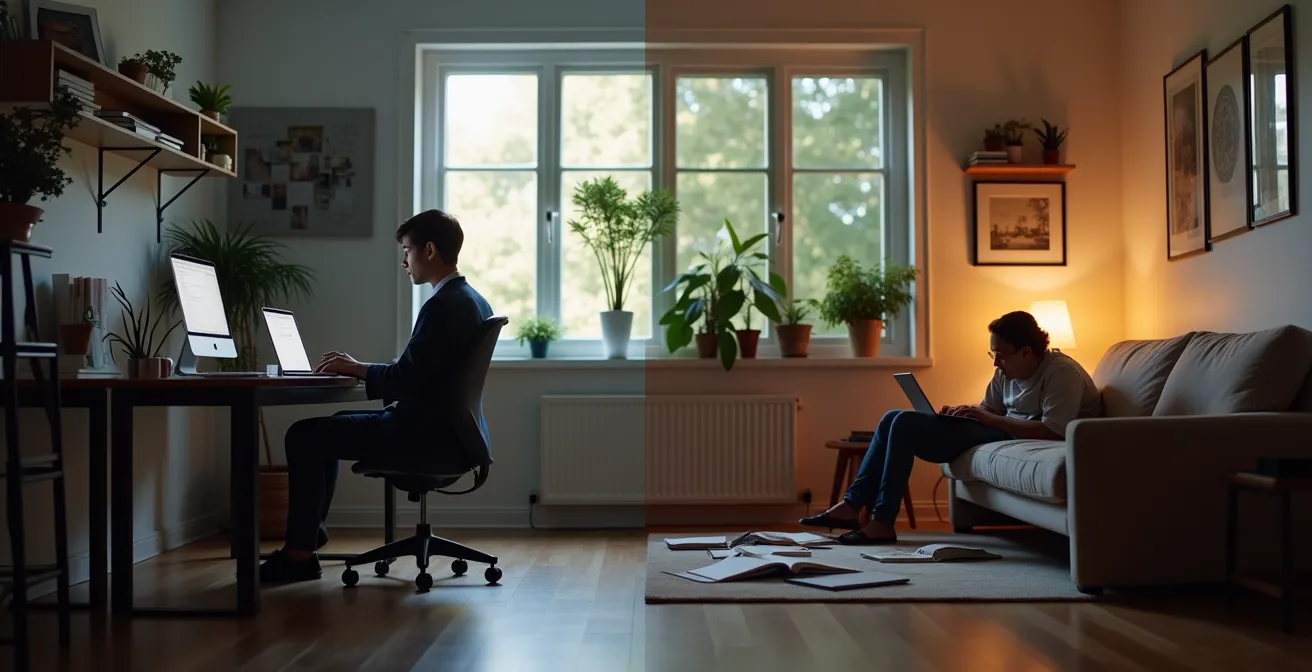 Comparaison visuelle des profils de locataires étudiants et jeunes actifs